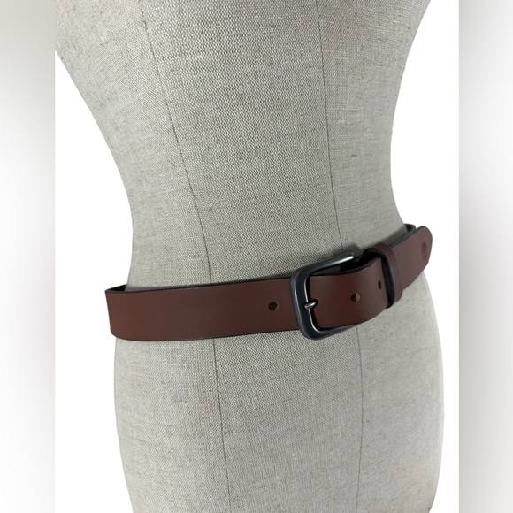 Genuine vintage TIMBERLAND tan brown leather belt medium size 32 - Picture 4 of 11